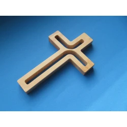 Krzyż drewniany jasny brąz 18 cm JB 1